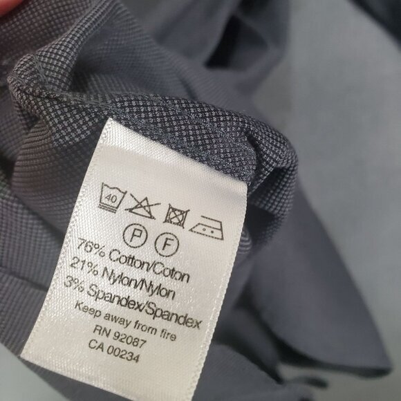 SAKS FIFTH AVENUE‎ Mens Button Up SZ 16 Slim Fit Long Sleeves Collar Preppy - Picture 9 of 11